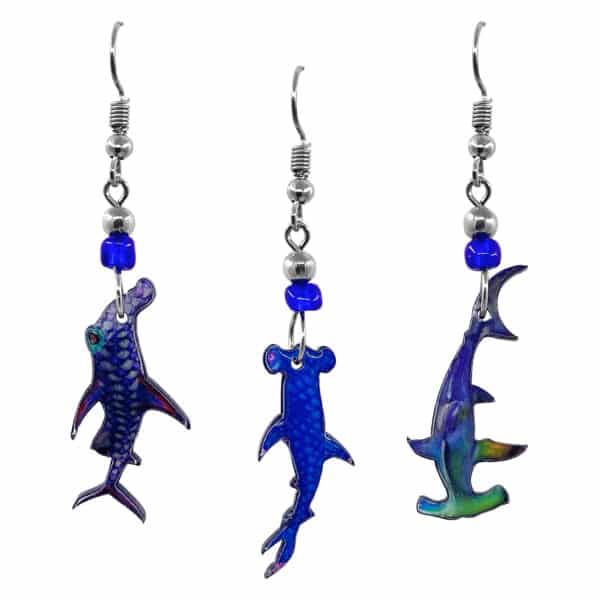Acrylic Shark Sea Animal Dangle Earrings - Image 2