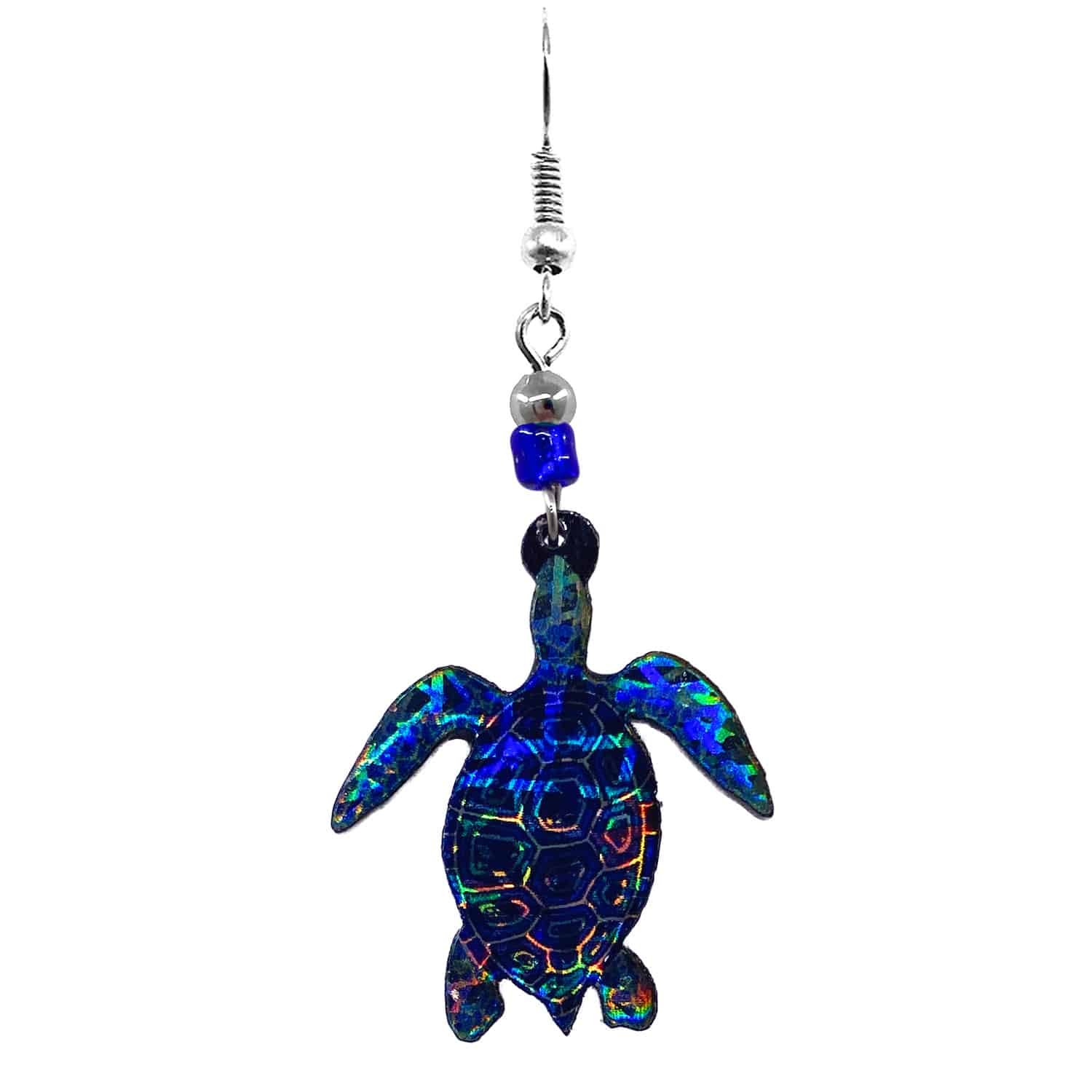 Acrylic Sea Turtle Earrings - Image 4