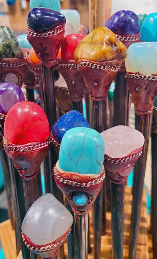 Natural Stone Wooden Hair Stick - Image 5