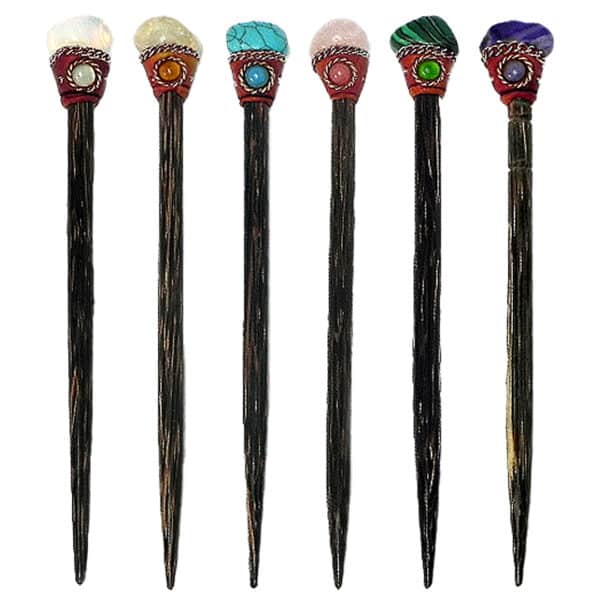 Natural Stone Wooden Hair Stick
