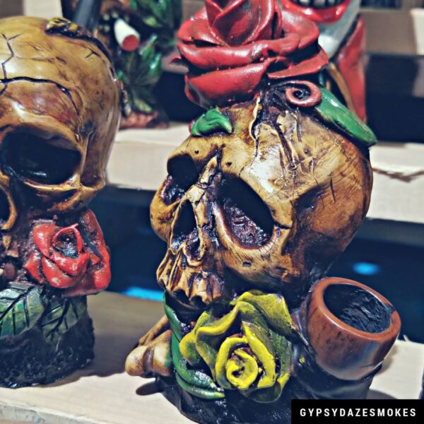 Rose Skull-2 Medium Pipe - Image 2