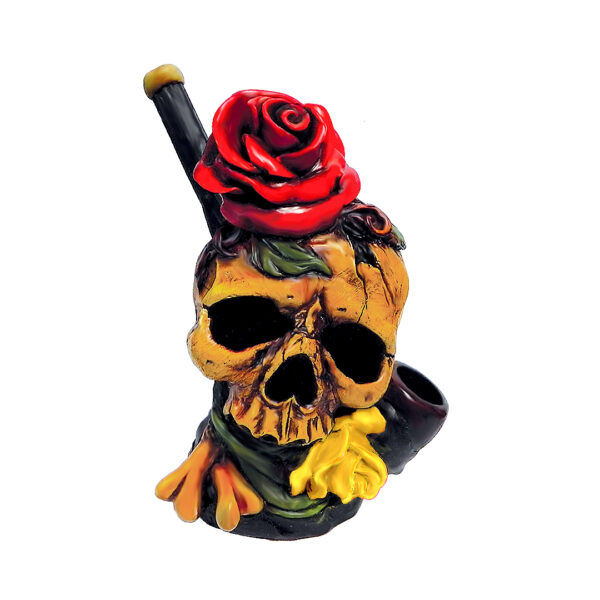 Rose Skull-2 Medium Pipe
