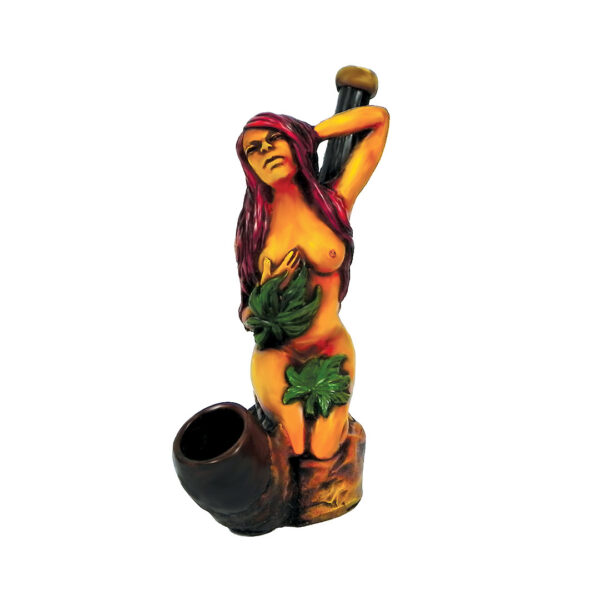 Leaf Girl Erotic Medium Pipe