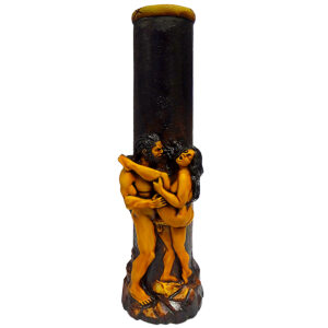 One Leg Up Erotic Couple Water Pipe