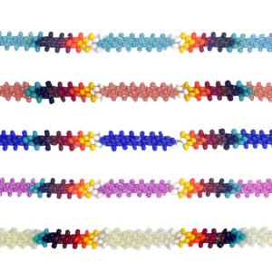 Native Inspired Thin Beaded Strand Anklet