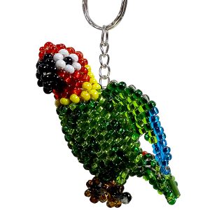 keychains green parrot