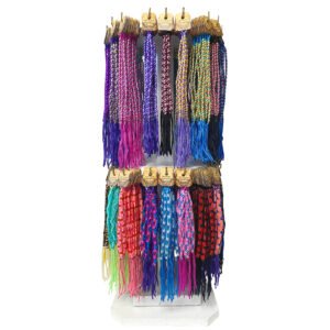 600pc Carded Friendship Bracelet 2-Tier Display