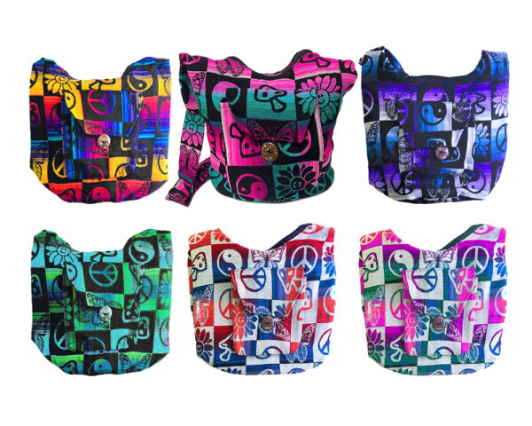 Large Hippie Style "Michy" Crossbody Purse Messenger Bag