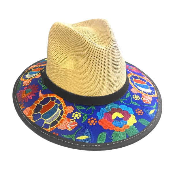 Floral Embroidered Straw Sun Hat - Image 15