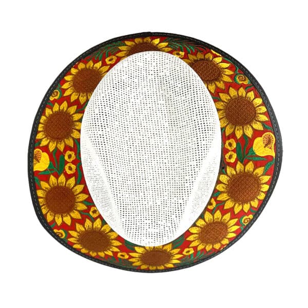 Floral Embroidered Straw Sun Hat - Image 12