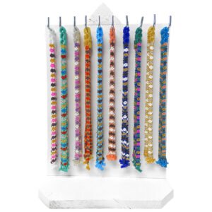 120 Pcs SB-FWR-AKS Anklet 2-Sided Wooden Display