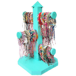 288 Pcs COL-PT-BR Bracelet 3-Tier Wooden Bar Display