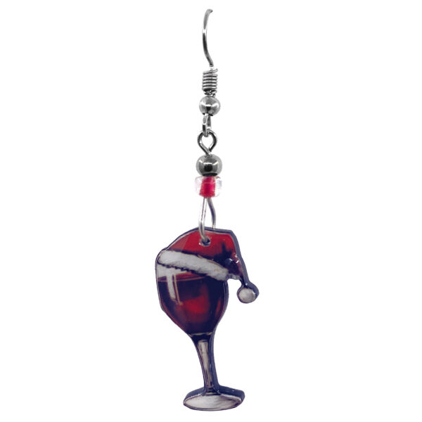 Acrylic Alcoholic Beverage Dangle Earrings - Image 3