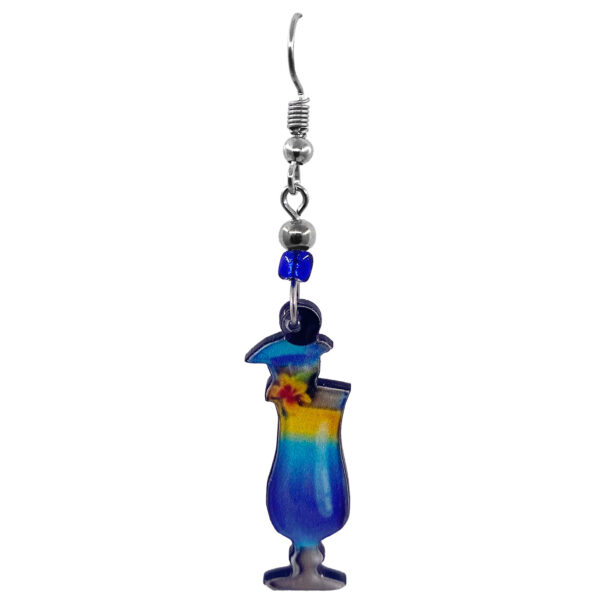Acrylic Alcoholic Beverage Dangle Earrings - Image 5