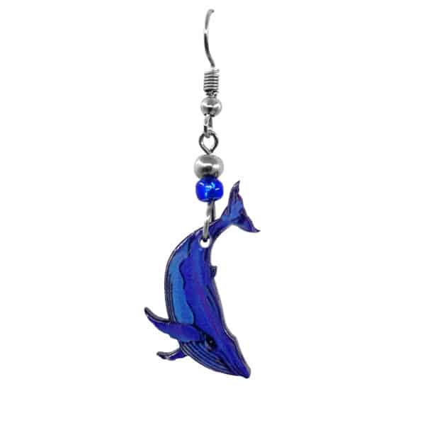 Acrylic Whale Sea Animal Dangle Earrings - Image 3