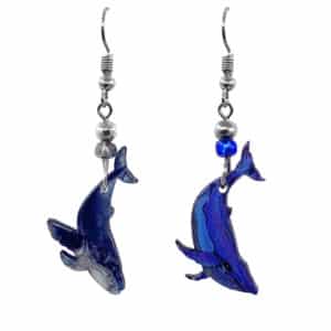 Acrylic Whale Sea Animal Dangle Earrings