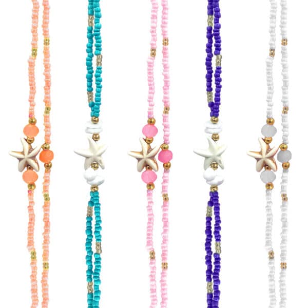 Sea Life Gold Beaded Multi Strand Bracelet - Image 3
