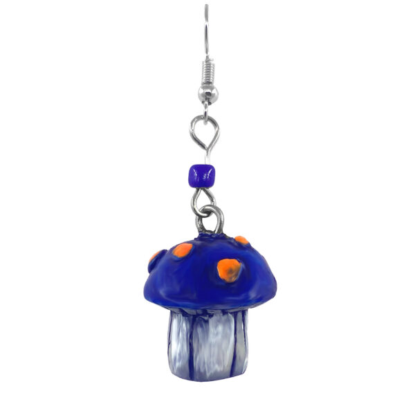 Mushroom Durepox Resin Figurine Dangle Earrings - Image 5