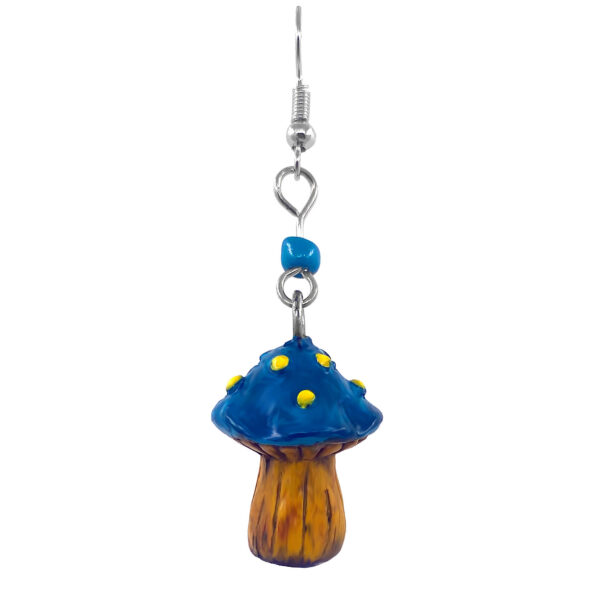 Mushroom Durepox Resin Figurine Dangle Earrings - Image 6