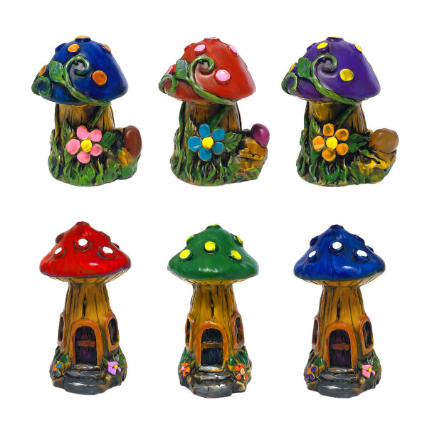 Mushroom Durepox Resin Figurine Decorative Ornament