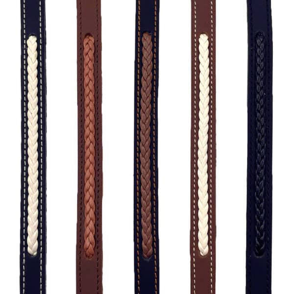 Unisex Braided Leather Snap Bracelet - Image 3