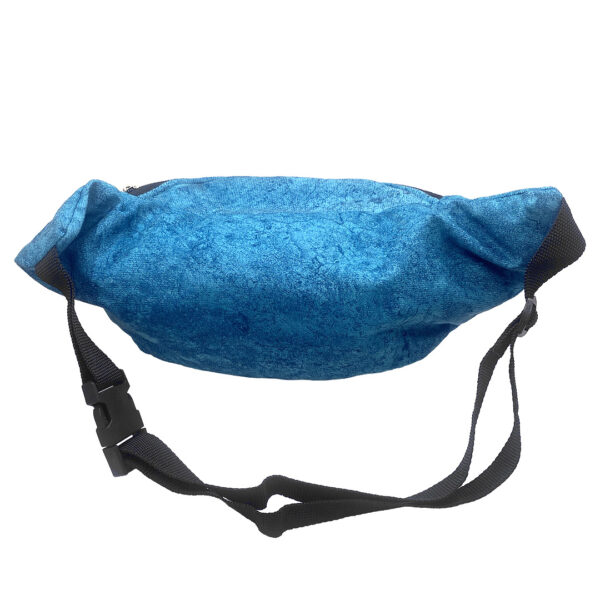 Evil Eye Suede Ecuadorian 2 Zipper Fanny Pack - Image 3