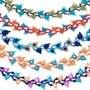 Guatemalan Leaf Vine Seed Bead Strand Anklet