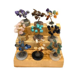 12 Pcs Tree of Life Stone Ornament 3-Step Display
