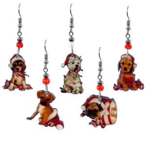 Acrylic Christmas Pets Earrings