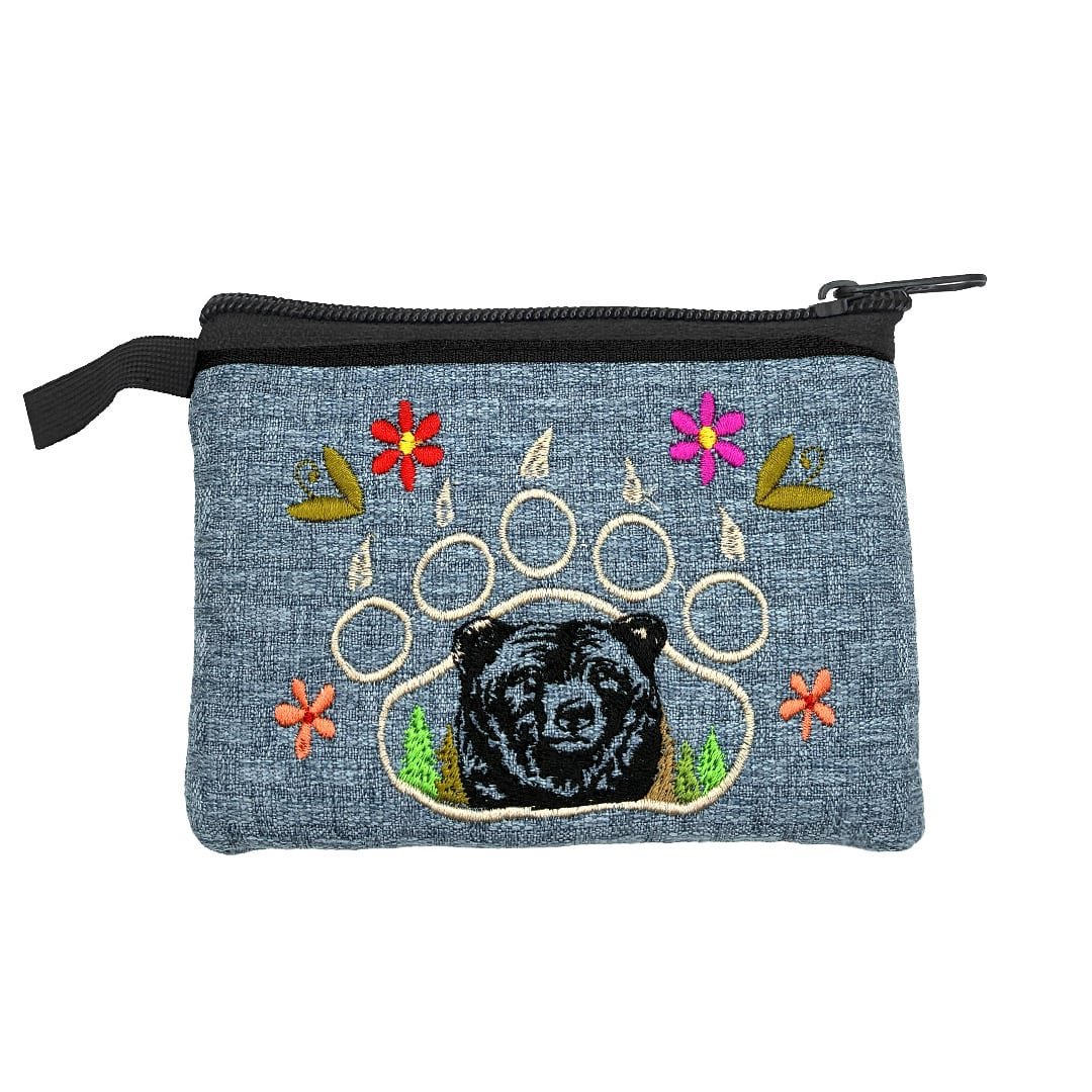 Embroidered Mountain Bears Ecuadorian Coin Purse Pouch - Image 3