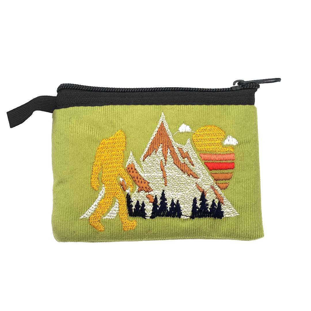 Embroidered Bigfoot Ecuadorian Coin Purse Pouch - Image 3