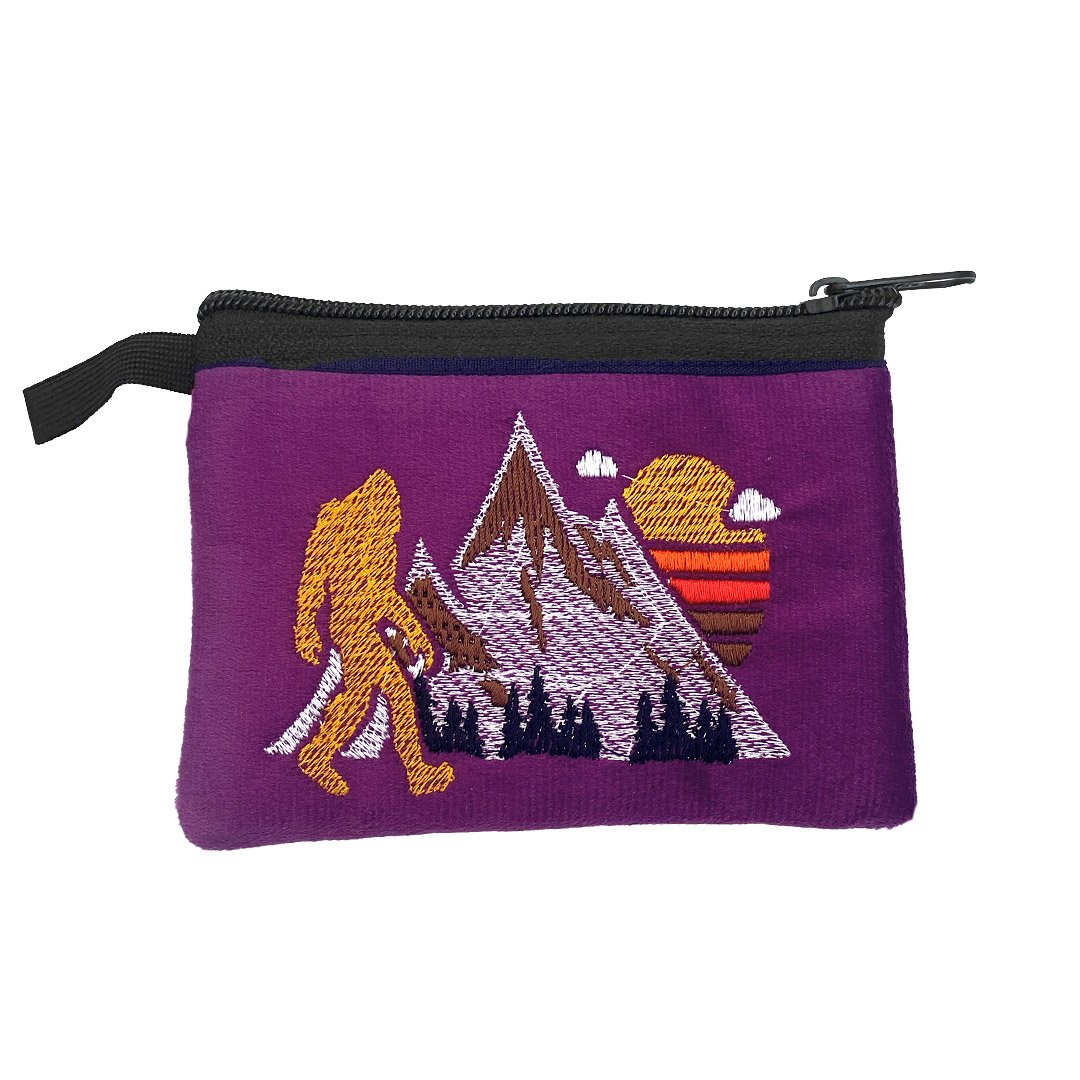 Embroidered Bigfoot Ecuadorian Coin Purse Pouch - Image 4