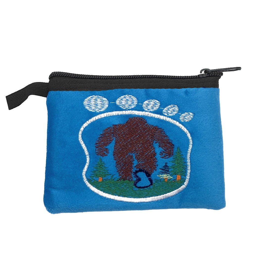 Embroidered Bigfoot Paw Ecuadorian Coin Purse Pouch - Image 5