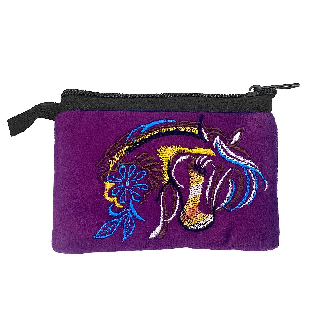 Embroidered Horse Ecuadorian Coin Purse Pouch - Image 6