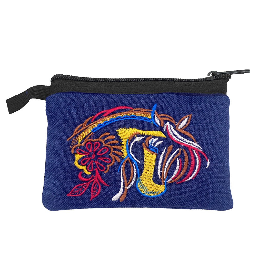 Embroidered Horse Ecuadorian Coin Purse Pouch - Image 4