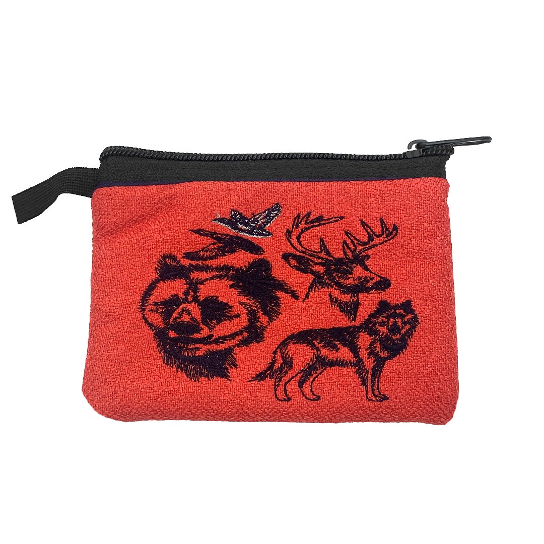 Embroidered Western Theme Ecuadorian Coin Purse Pouch - Image 2