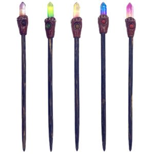 Dyed Glass Point Wooden Hair Stick