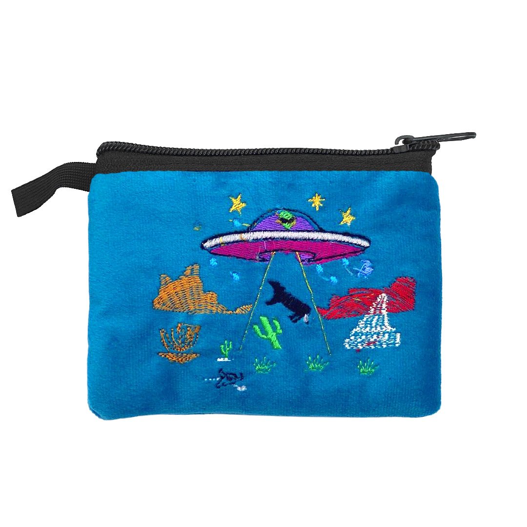 Embroidered Alien Ecuadorian Coin Purse - Image 8