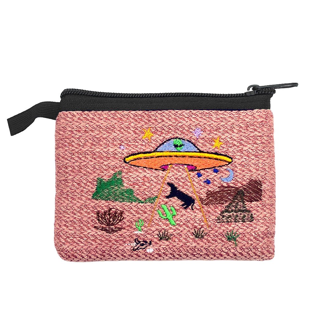 Embroidered Alien Ecuadorian Coin Purse - Image 9