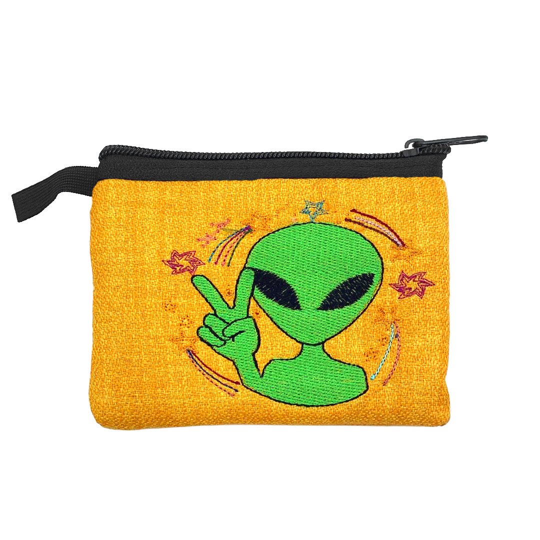 Embroidered Alien Ecuadorian Coin Purse - Image 3