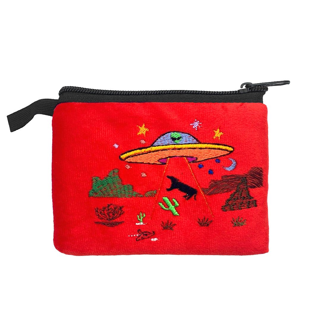Embroidered Alien Ecuadorian Coin Purse - Image 6