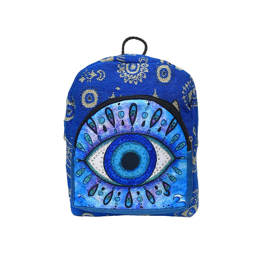Mini Evil Eye Ecuadorian Backpack - Image 3