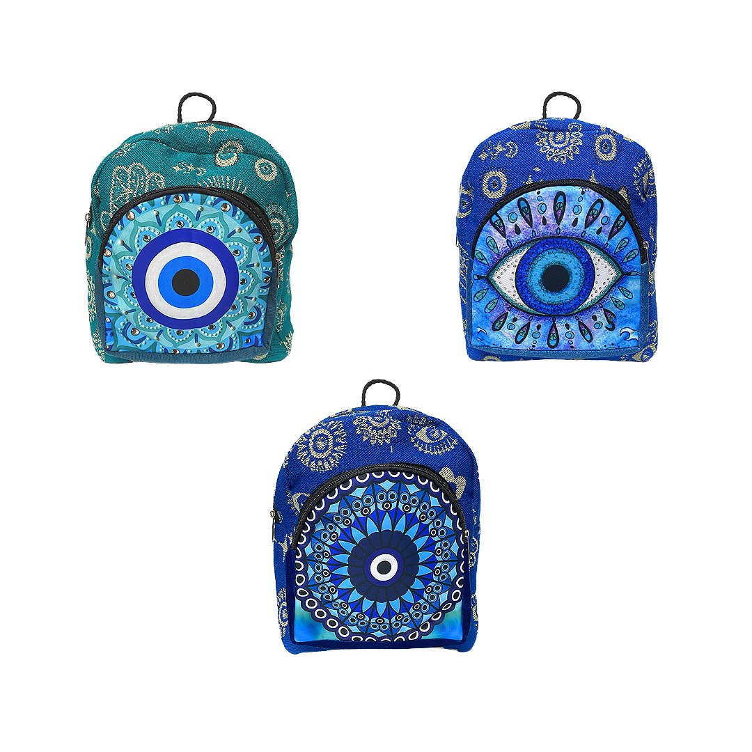 Mini Evil Eye Ecuadorian Backpack