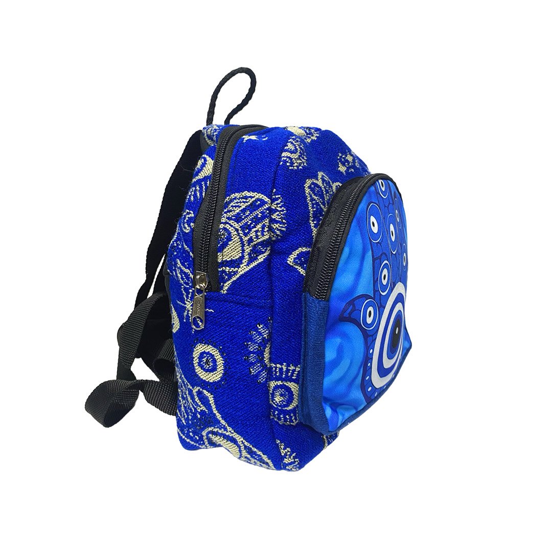 Mini Hamsa Evil Eye Ecuadorian Backpack - Image 7