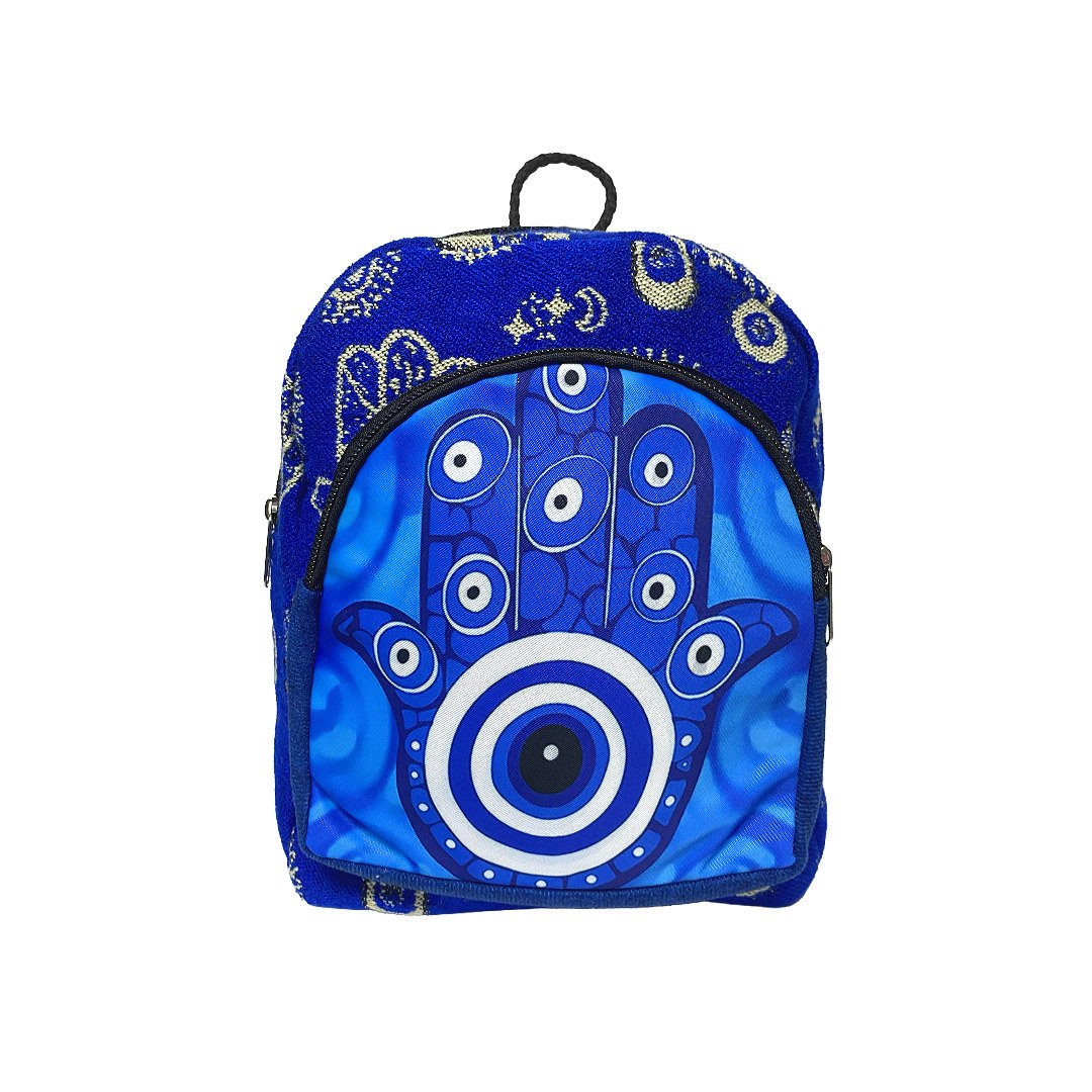 Mini Hamsa Evil Eye Ecuadorian Backpack - Image 6
