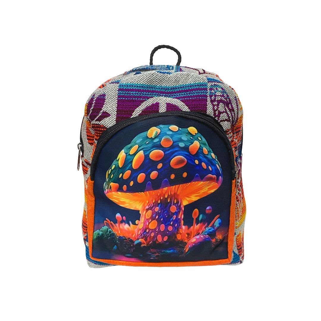 Mini Shroom Hippie Ecuadorian Backpack - Image 5