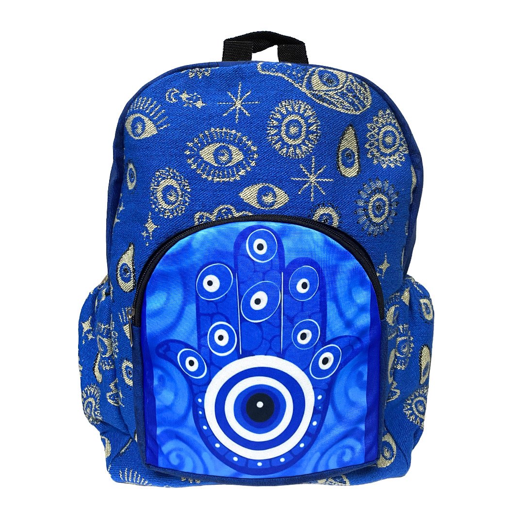 Hamsa Evil Eye Ecuadorian Backpack - Image 4