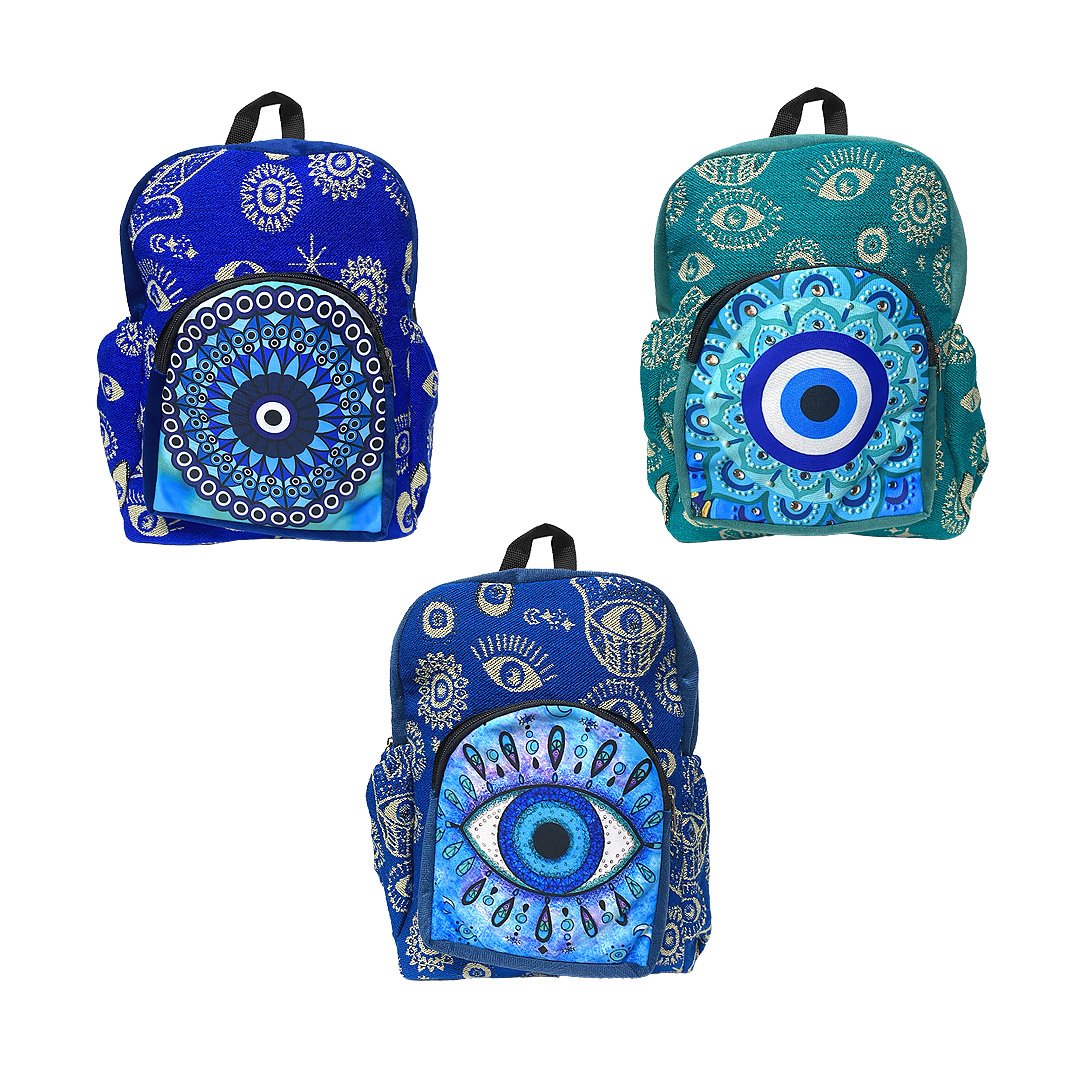 Small Evil Eye Ecuadorian Backpack