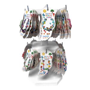 144pc Kids Beaded Pull Tie Anklet Display