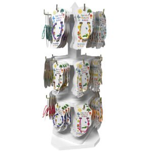 144pc Kids Sea Life Beaded Pull Tie Anklet Display